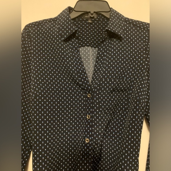 The Limited Women’s navy (with white & light blue pattern) dress. Size small. - Picture 4 of 8